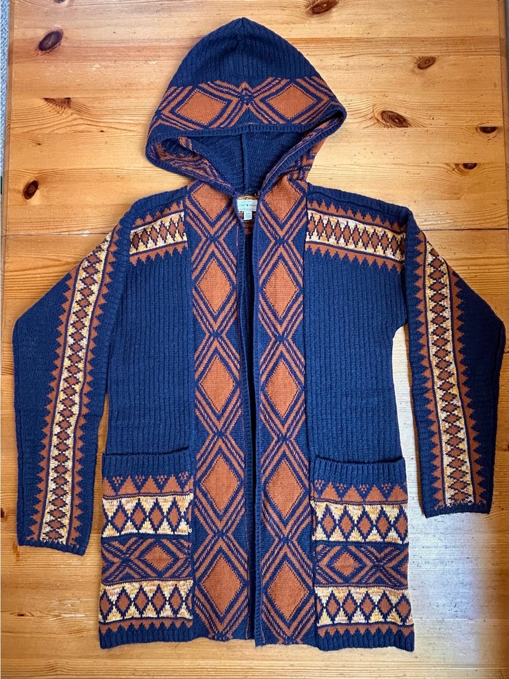 ❤️ NWOT Lucky Brand boho tribal sweater, small.